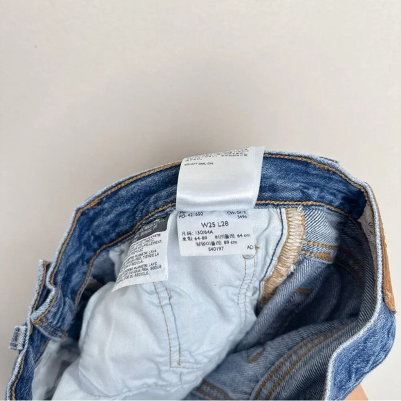 Levi's Womens 25 Skinny 501 Button Fly Medium Wash Jeans - Picture 12 of 16